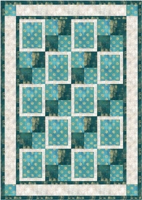 Fabric Cafe Park Place Quilt Pattern Finished Size: 43"x61"