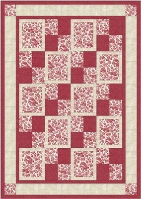 Fabric Cafe Park Place Quilt Pattern Finished Size: 43"x61"