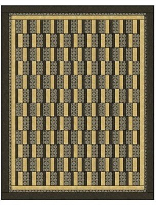 Fabric Cafe Simply Strips Quilt Pattern Finished Size 44.5"x61"