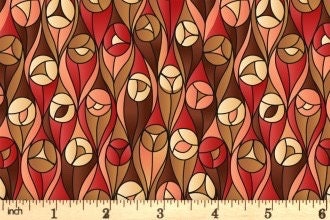 Lewis & Irene Reflections Fabric Collection Buds on Earth Tones Authentic Premium 100% Cotton Quilt Shop Quality Fabrics