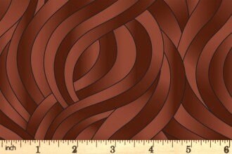 Lewis & Irene Reflections Fabric Collection Swirls on Chocolate Authentic Premium 100% Cotton Quilt Shop Quality Fabrics