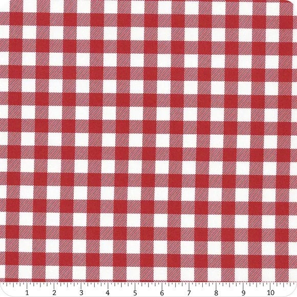 Lewis & Irene Americana Fabric Collection Red Plaid Authentic Premium 100% Cotton Quilt Shop Quality Fabrics
