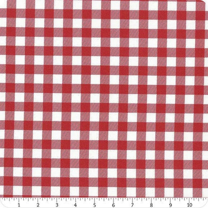 Lewis & Irene Americana Fabric Collection Red Plaid Authentic Premium 100% Cotton Quilt Shop Quality Fabrics