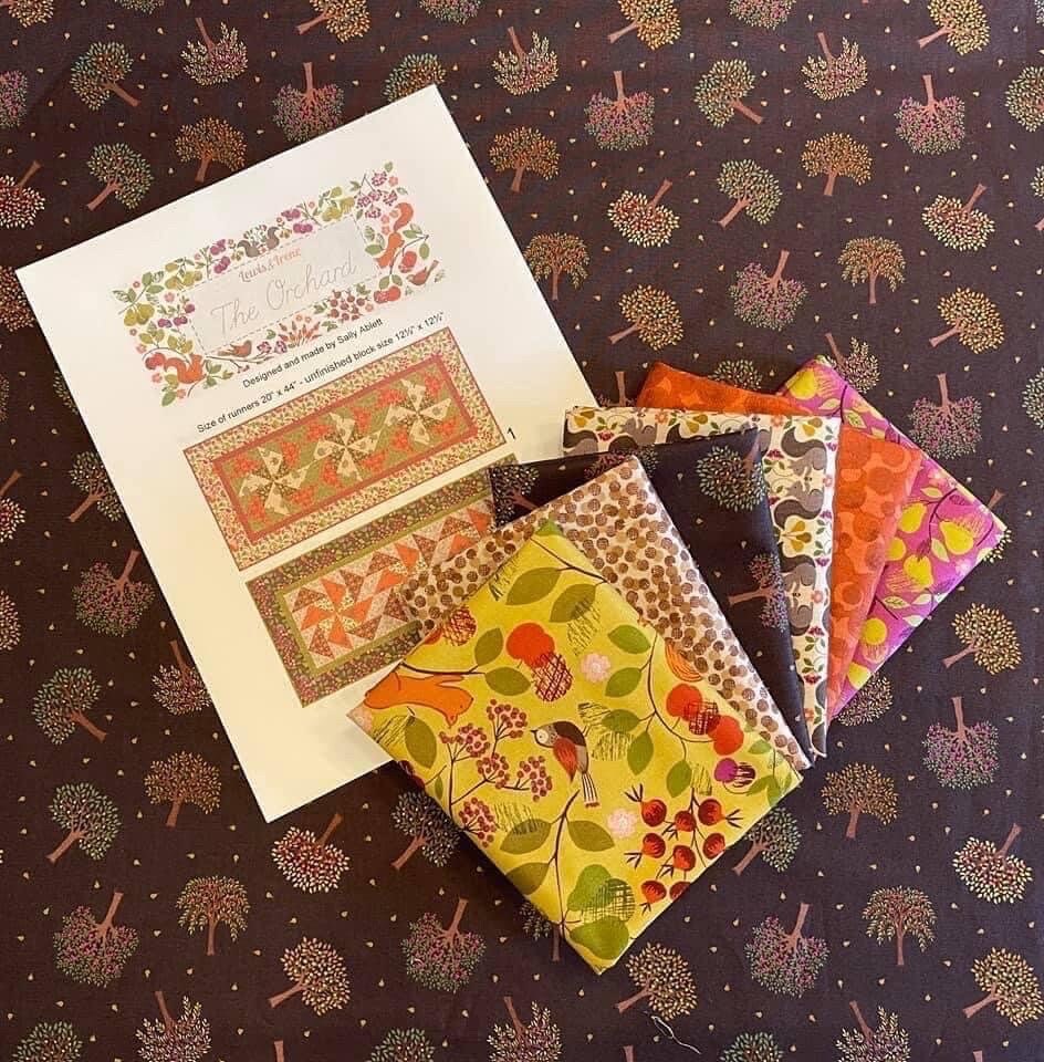 Lewis & Irene The Orchard Fabric Collection Table Runner Kit #3 Finished Size: 20”x44” Premium 100% Cotton Fabrics