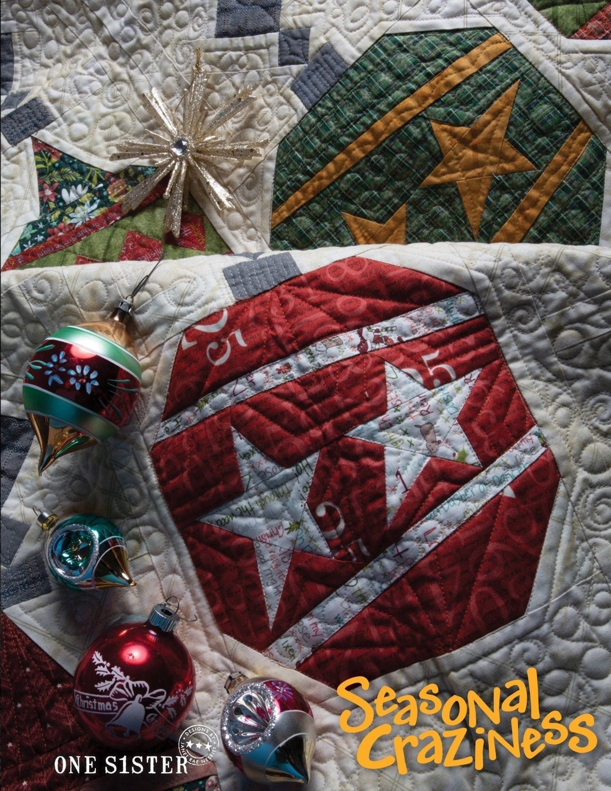 One Sister Janet Rae Nesbit Seasonal Craziness Quilt Pattern Book - 7 Patterns & Creative Ideas Per Book (Softcover)