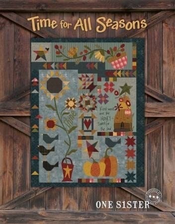 One Sister Janet Rae Nesbit Time For All Seasons Quilt Pattern Book - 7Patterns & Creative Ideas Per Book (Softcover)