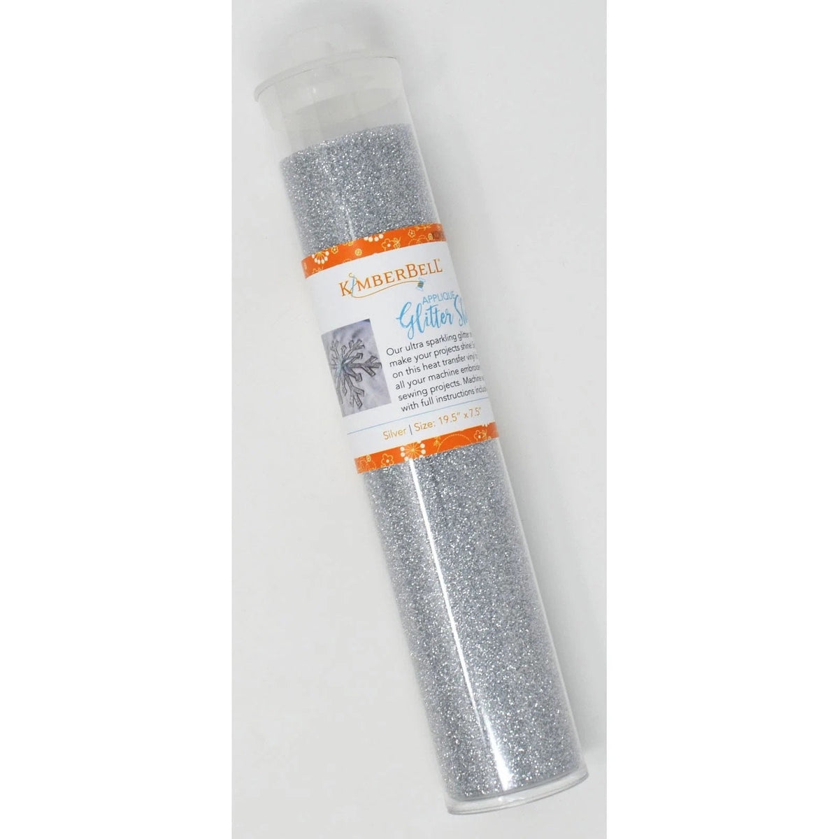 Kimberbell Kimberbellishments 19.5”x7.5” Applique Glitter Sheet - Silver