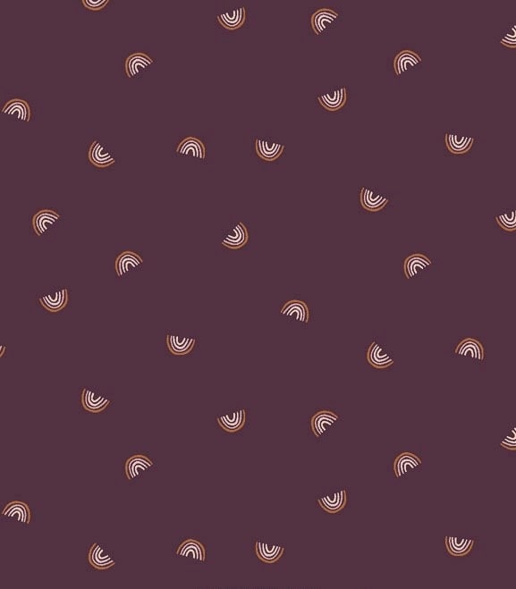 Cotton + Steel Always Look For Rainbows Fabric Collection Mini Rainbows on Nightshade Premium 100% Cotton Quilt Shop Quality Fabrics