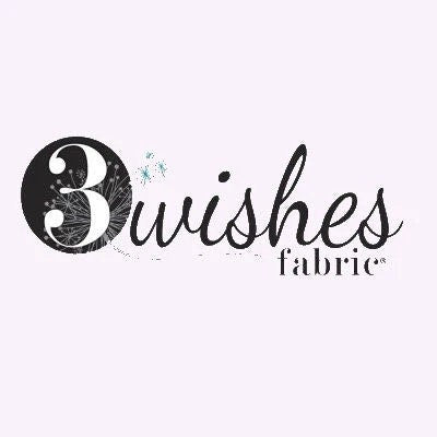 3Wishes Forest Friends Fabric Collection Floral Tents on Blue