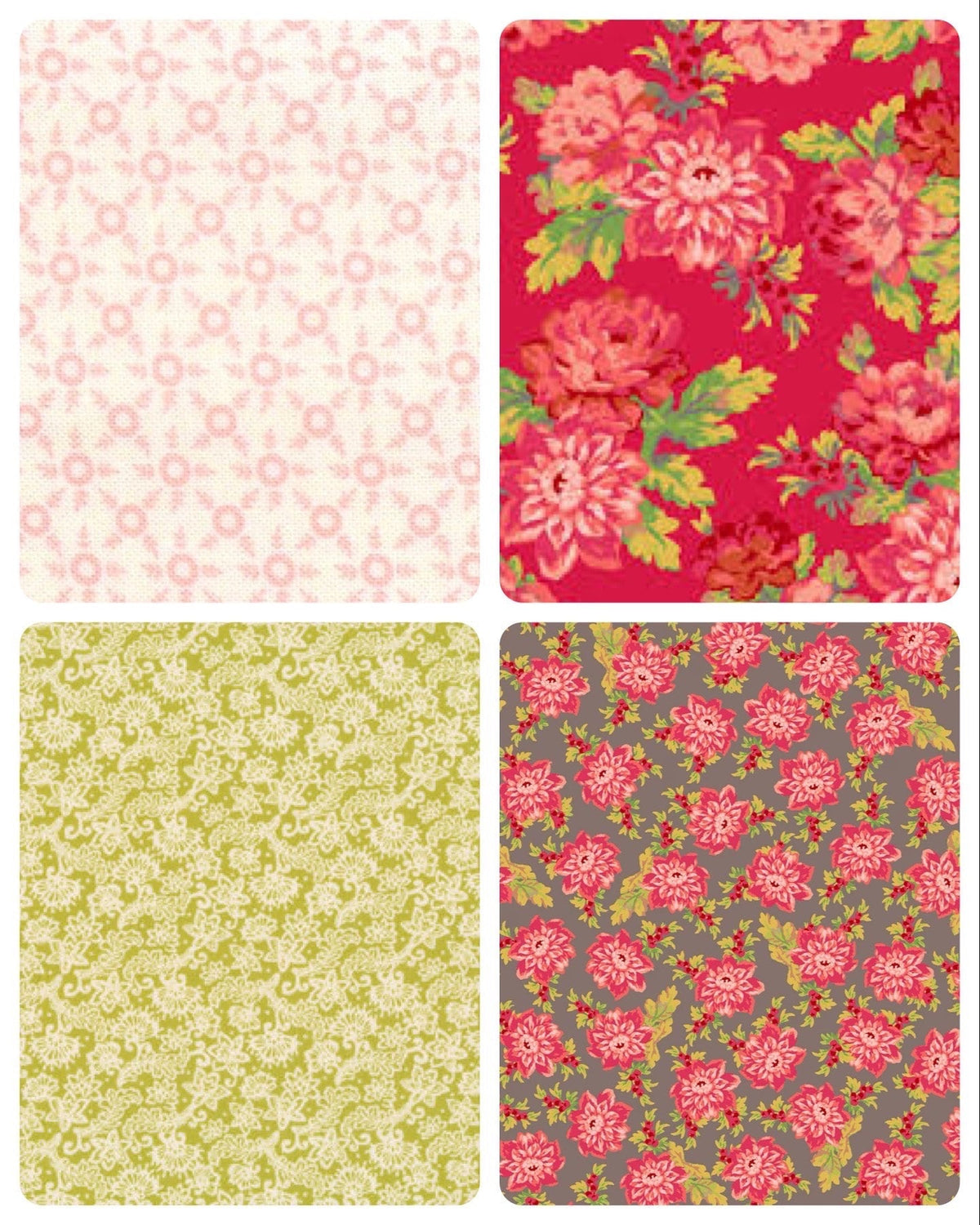 Charisma Horton I Like Big Blooms Quilt Kit Featuring Maywood Studio Sweet Beginnings Finished Size 64"x64" Premium 100% Cotton Fabrics