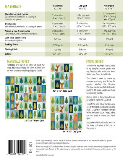 Elizabeth Hartman Lookout Quilt Pattern - 3 Size Variations Per Pattern