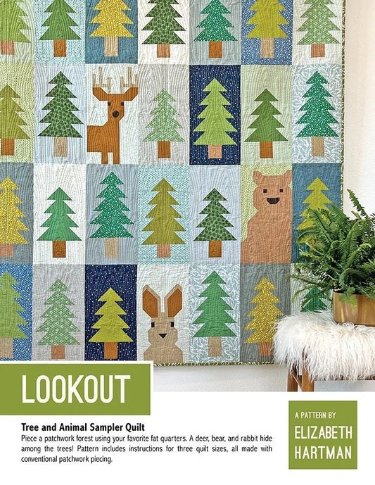 Elizabeth Hartman Lookout Quilt Pattern - 3 Size Variations Per Pattern