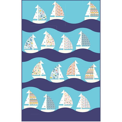 Everyday Stitches Newport Sails Quilt Pattern - 3 Size Variations Per Pattern