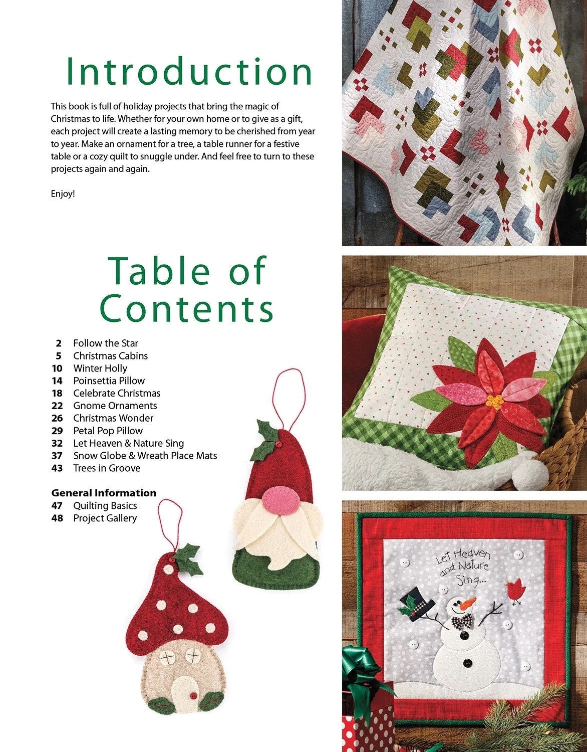 Annie's Quilting Tis the Season for Quilting Pattern Book - 12 Patterns Per Book
