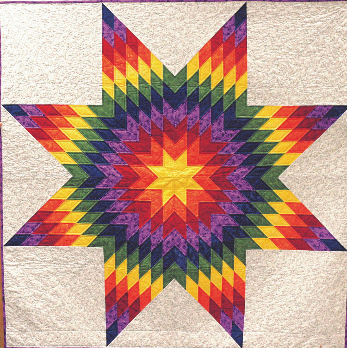 Quiltsmart 58" Lone Star Quilt Printed Interfacing Pack - 3 Size Variations Per Pattern