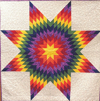 Quiltsmart 58" Lone Star Quilt Printed Interfacing Pack - 3 Size Variations Per Pattern