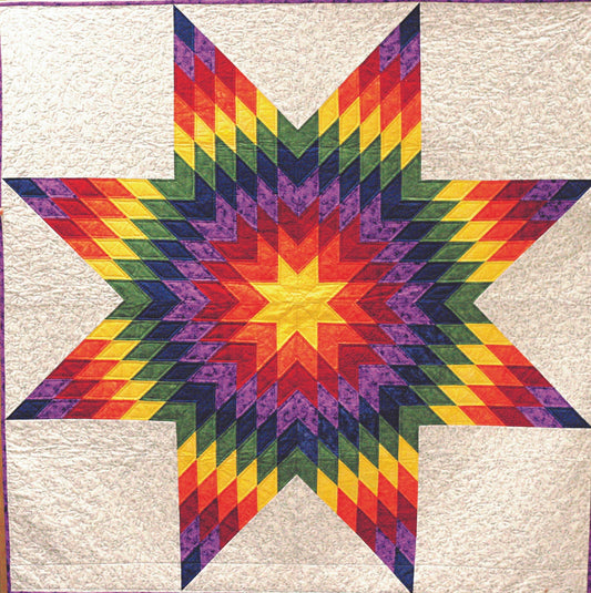 Quiltsmart 58" Lone Star Quilt Printed Interfacing Pack - 3 Size Variations Per Pattern
