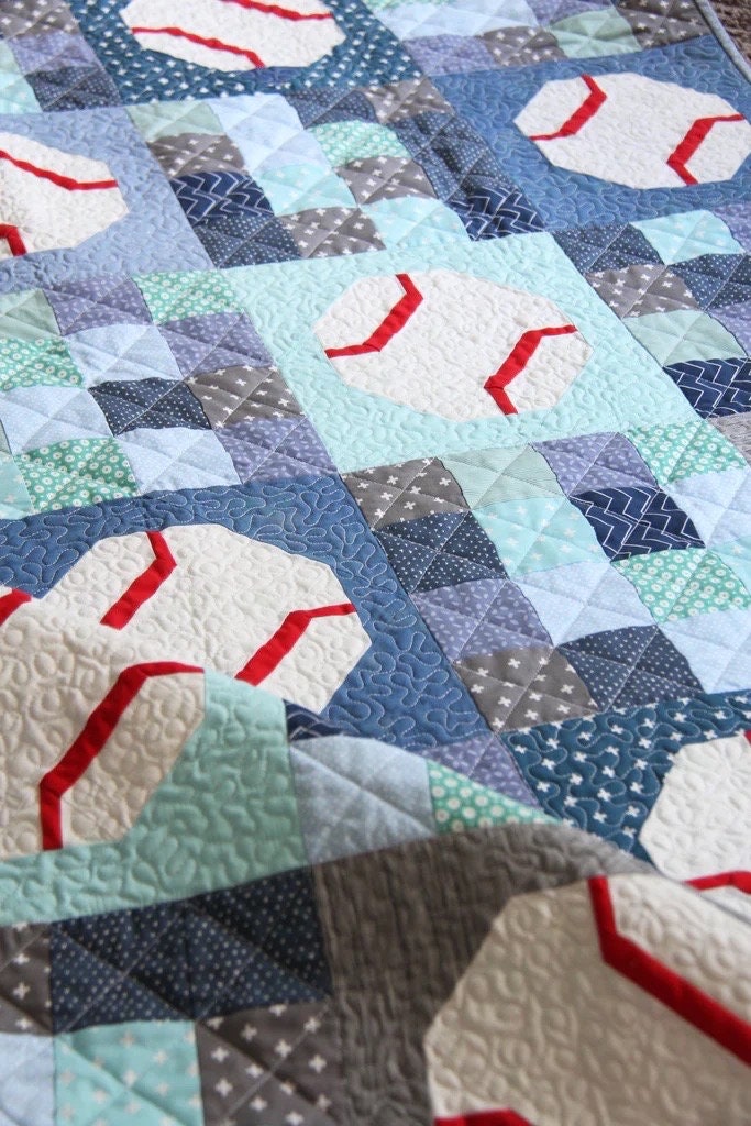 Cluck Cluck Sew Batter Up Quilt Pattern - 3 Size Variations Per Pattern