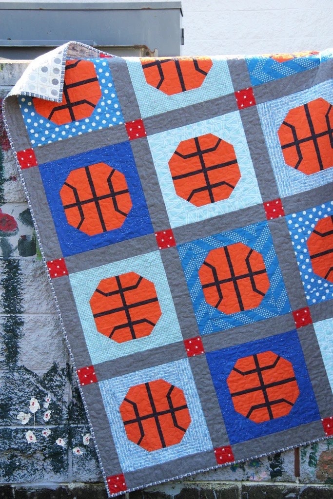 Cluck Cluck Sew Slam Dunk Quilt Pattern - 3 Size Variations Per Pattern