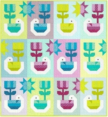 Elizabeth Hartman Sunshine Quilt Pattern - 2 Size Variations Per Pattern