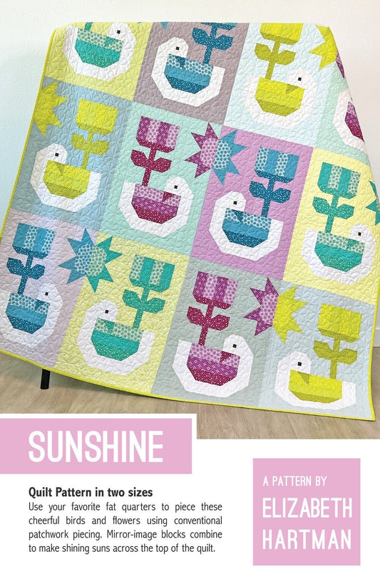 Elizabeth Hartman Sunshine Quilt Pattern - 2 Size Variations Per Pattern