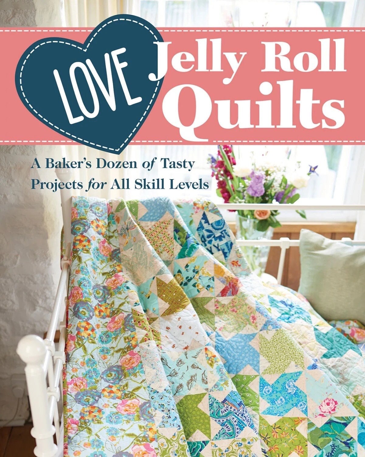 C&T Publishing Love Jelly Roll Quilts Pattern Book - 13 Projects Per Book (Softcover)