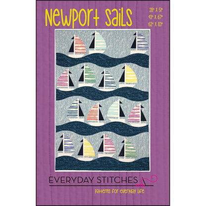 Everyday Stitches Newport Sails Quilt Pattern - 3 Size Variations Per Pattern