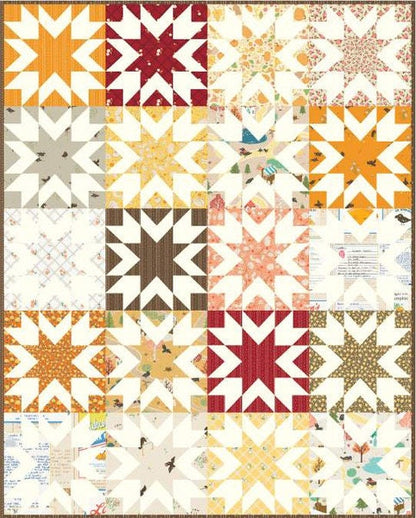 Live-Love-Sew Pattern Co American Honey Quilt Pattern Finished Size: 70"x87"