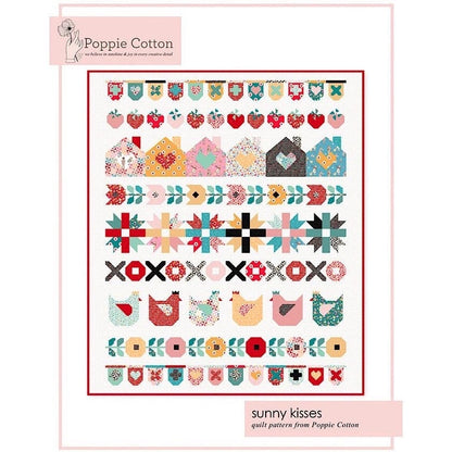 Poppie Cotton Sunny Kisses Quilt Kit Featuring Poppie Cotton Hopscotch & Freckles Finished Size: 68"x80"