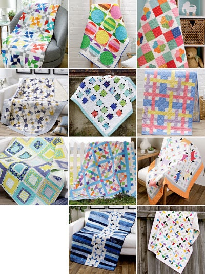 Annie's Quilting Precut Strips & Squares Pattern Book - 12 Patterns Per Book
