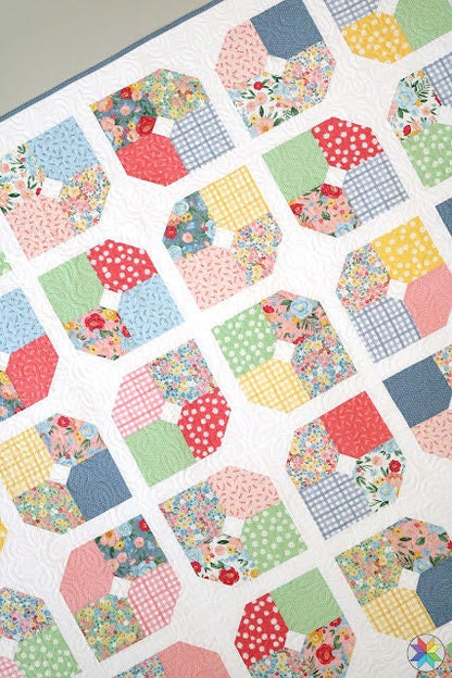 A Bright Corner Make Believe Quilt Pattern - 5 Size Variations Per Pattern