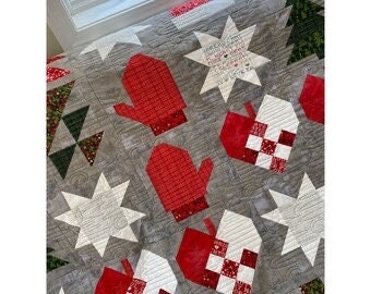 Poorhouse Quilt Designs A Wintery Mix Quilt Pattern - 2 Size Variations Per Pattern PQD-247