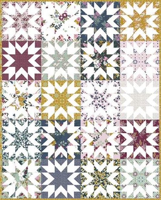 Live-Love-Sew Pattern Co American Honey Quilt Pattern Finished Size: 70"x87"