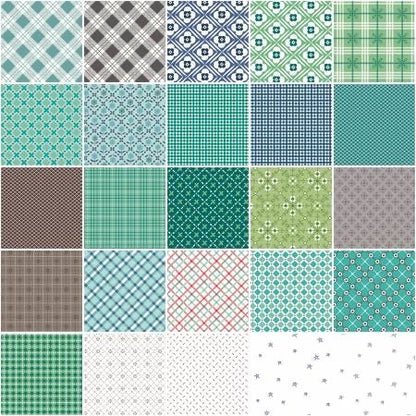 Riley Blake Bee Plaids Fabric Collection Jade Barn Dance C12028 Authentic Premium 100% Cotton Quilt Shop Quality Fabrics