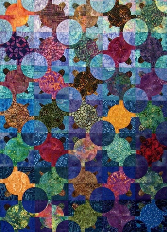 Quiltsmart Turtle Dance Quilt Printed Interfacing & Instructions Pack - 2 Size Variations Per Pattern