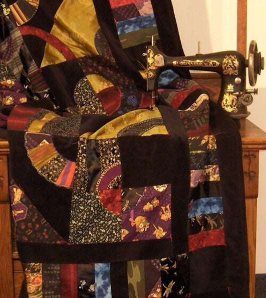 Quiltsmart Crazy Quilt Printed Interfacing & Instructions Pack - 2 Size Variations Per Pattern