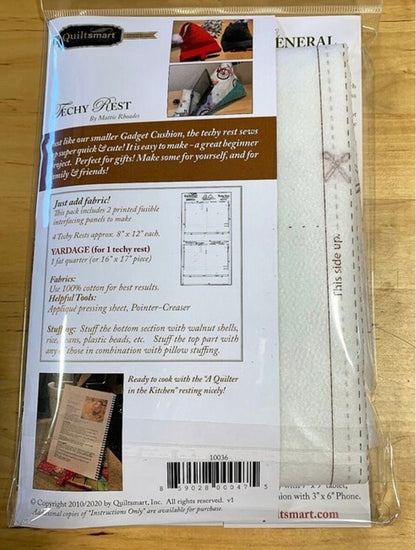 Quiltsmart Techy Rest Printed Interfacing & Instructions Pack