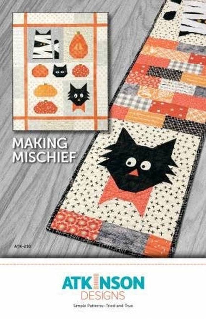 Atkinson Designs Making Mischief Quilt Pattern - 2 Size Variations Per Pattern