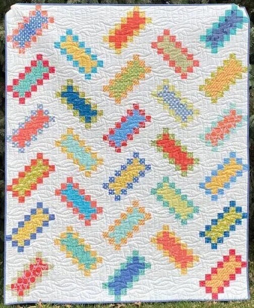 Atkinson Designs Round Trip Ticket Quilt Pattern - 4 Size Variations Per Pattern