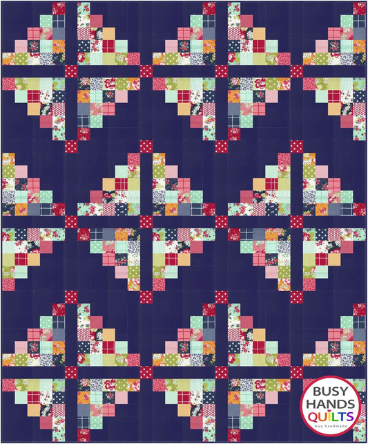 Busy Hands Quilts My Farmhouse Quilt Pattern - 3 Size Variations Per Pattern