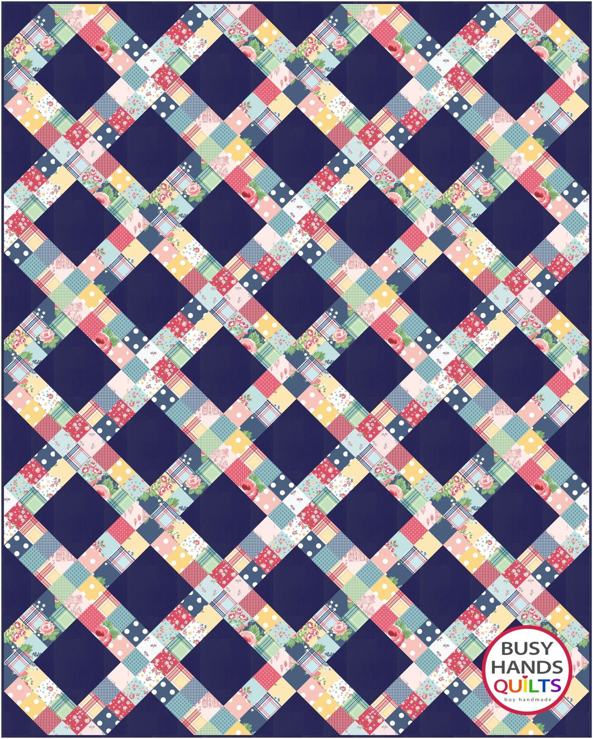 Busy Hands Quilts Hand Picked Quilt Pattern - 5 Size Variations Per Pattern