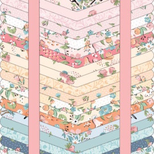 Poppie Cotton Dancing Flowers Quilt Kit Featuring Poppie Cotton Garden Party Fabrics