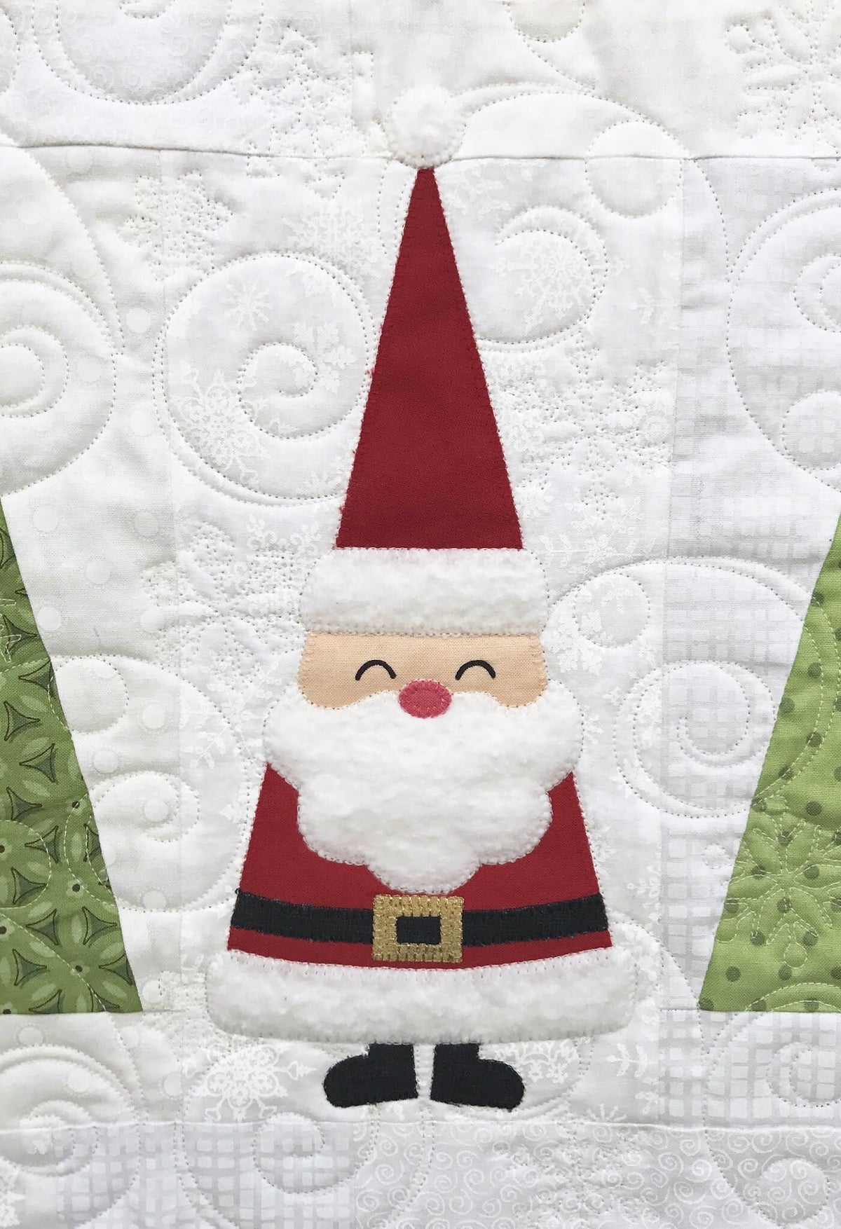 AAAHHHHH Quilting Santa In The Trees Quilt Pattern Finished Size: 50"x60"