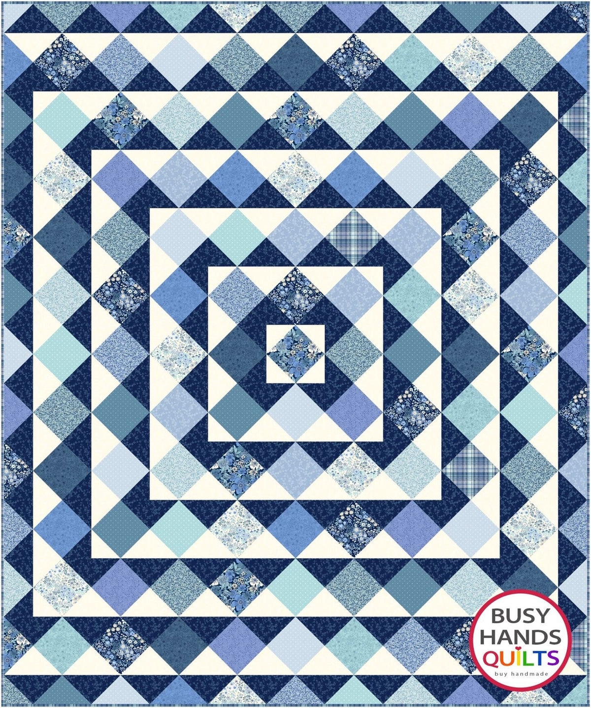 Busy Hands Quilts Skip to My Lou Quilt Pattern (5 Size Variations Per Pattern)