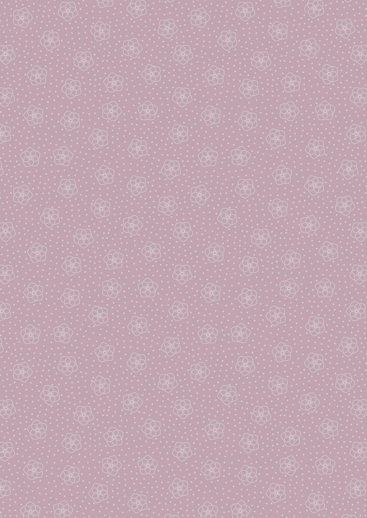 Lewis & Irene Celtic Fairies Fabric Collection Silver Metallic Celtic Flowers on Heather A732.3
