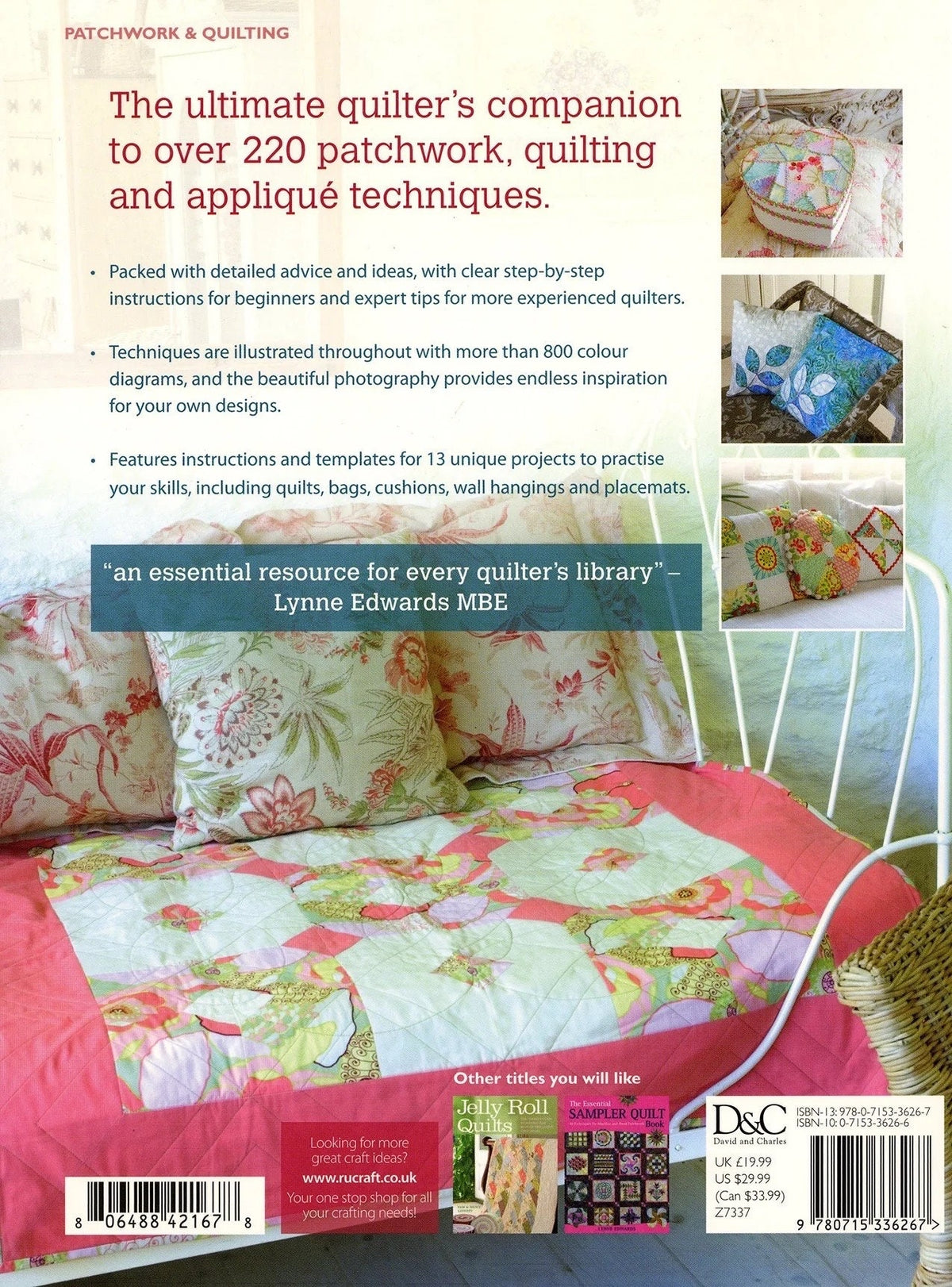 David & Charles Quilt Patterns The Quilter's Bible - Over 100 Quilters Block Patterns Per Book (Softcover)