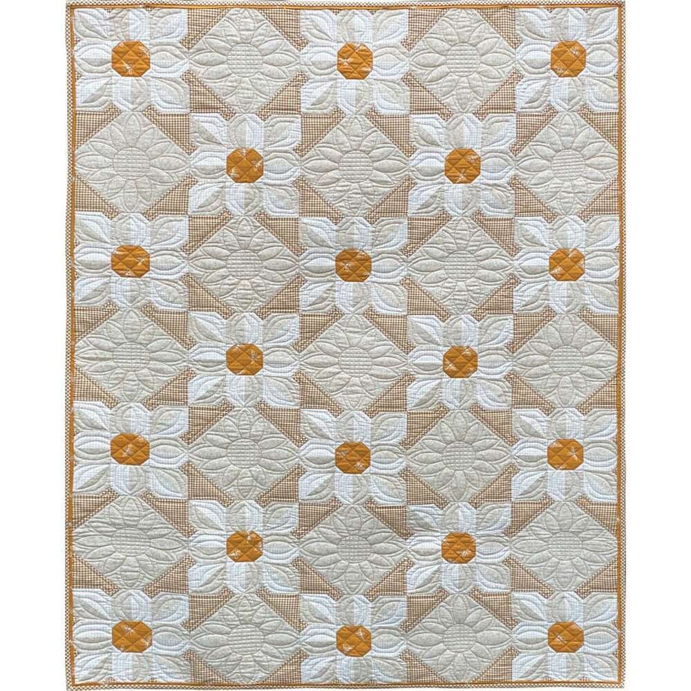 Laugh Yourself Into Stitches Cotton Daisies Quilt Pattern - 2 Size Variations Per Pattern