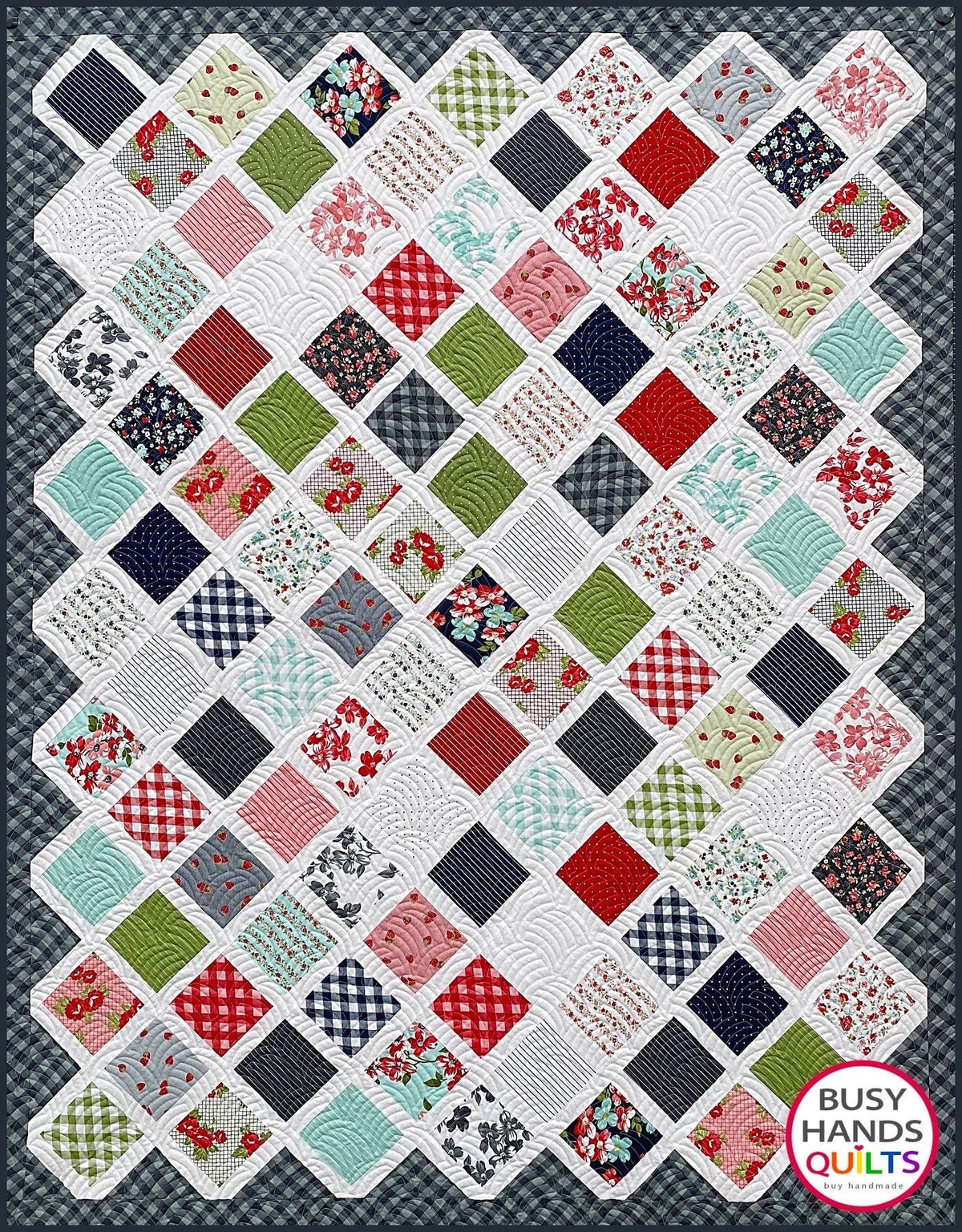 Busy Hands Quilts Make It Scrappy Quilt Pattern - 6 Size Variations Per Pattern