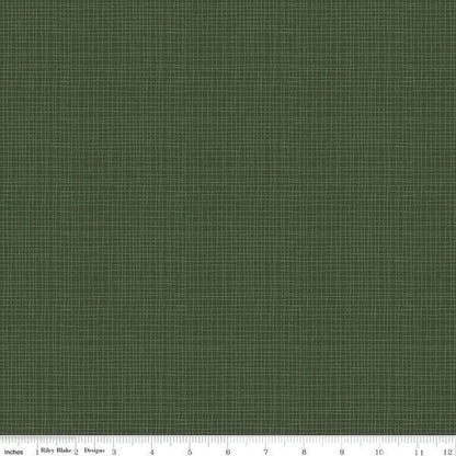 END OF BOLT 15" Riley Blake Love You S'more Fabric Collection Weave on Pine