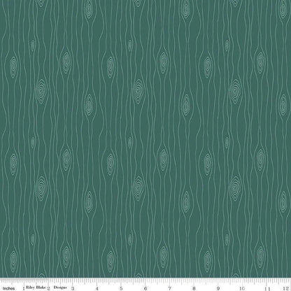 Riley Blake Love You S'more Fabric Collection Bark on Teal Premium 100% Cotton Quilt Shop Quality Fabrics